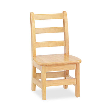 Jonti-Craft Kydz Ladderback Chair, 12" Seat Height, Natural Maple Seat-back, Natural Maple Base, 2-carton freeshipping - TVN Wholesale
